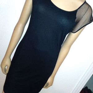 Made in Kenya black mini dress, L
